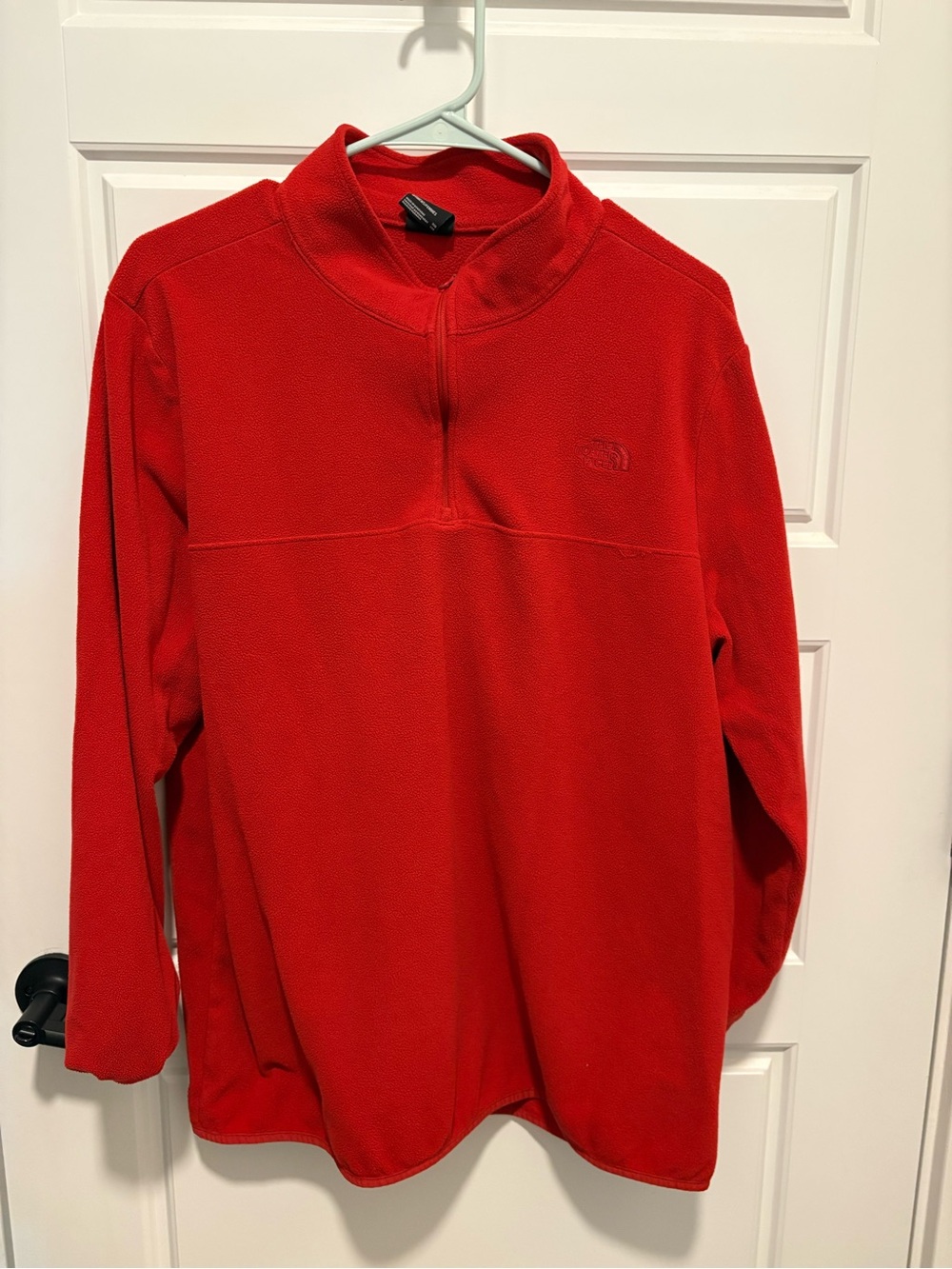 The North Face Red Half-Zip Fleece Pullover